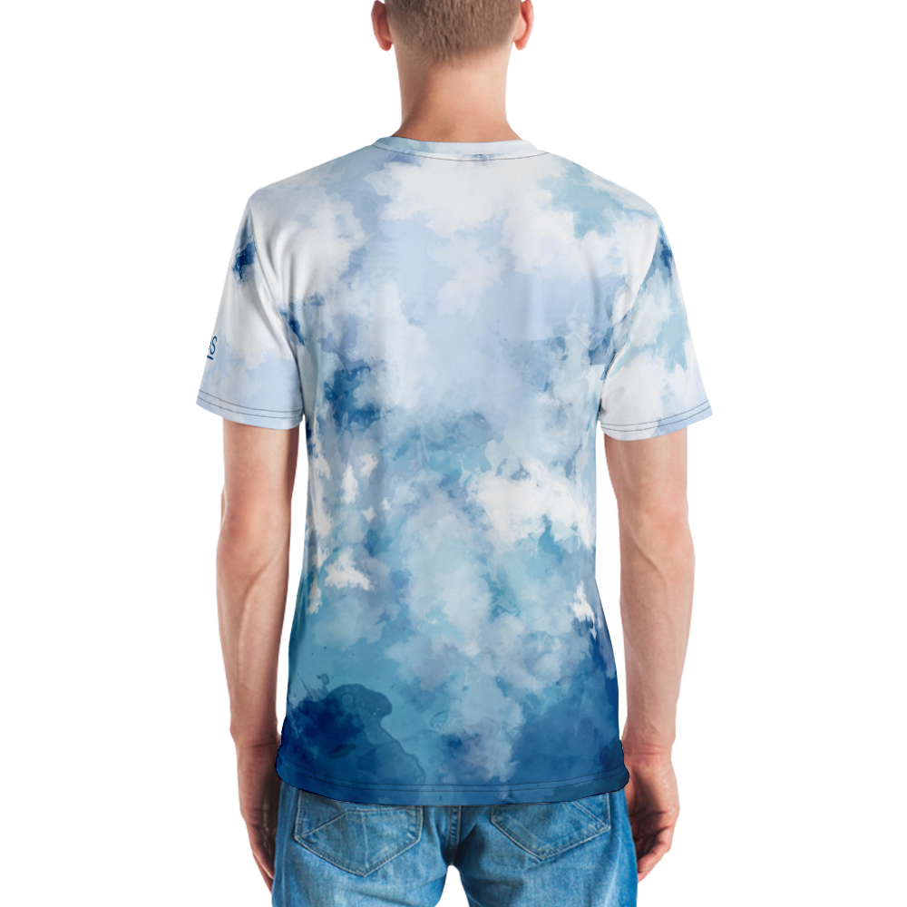 Light Watercolor Men's T-shirt mockup