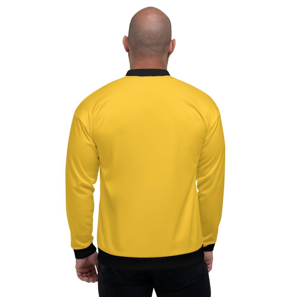 Yellow Bomber Jacket mockup