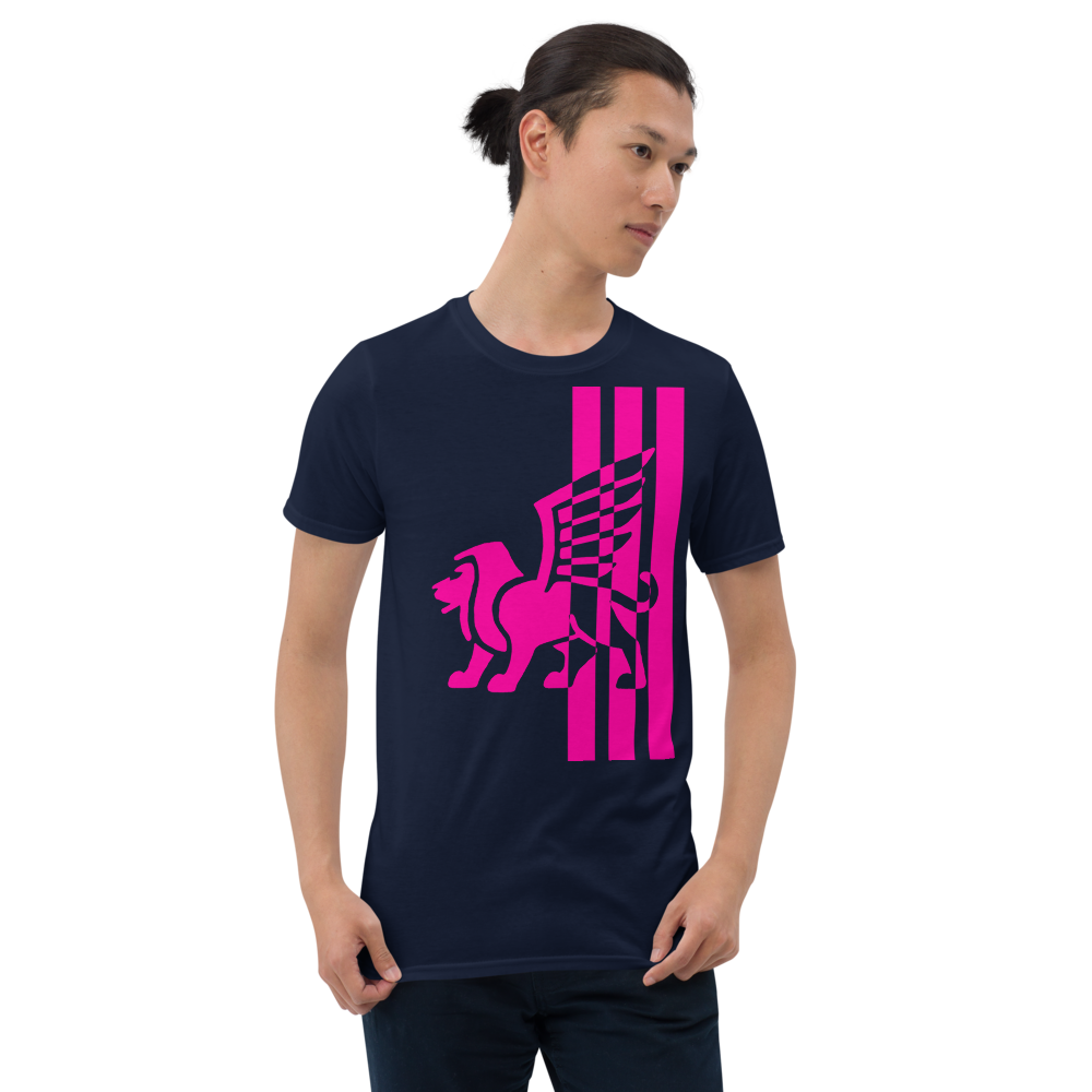 Pink Stripe T-Shirt mockup