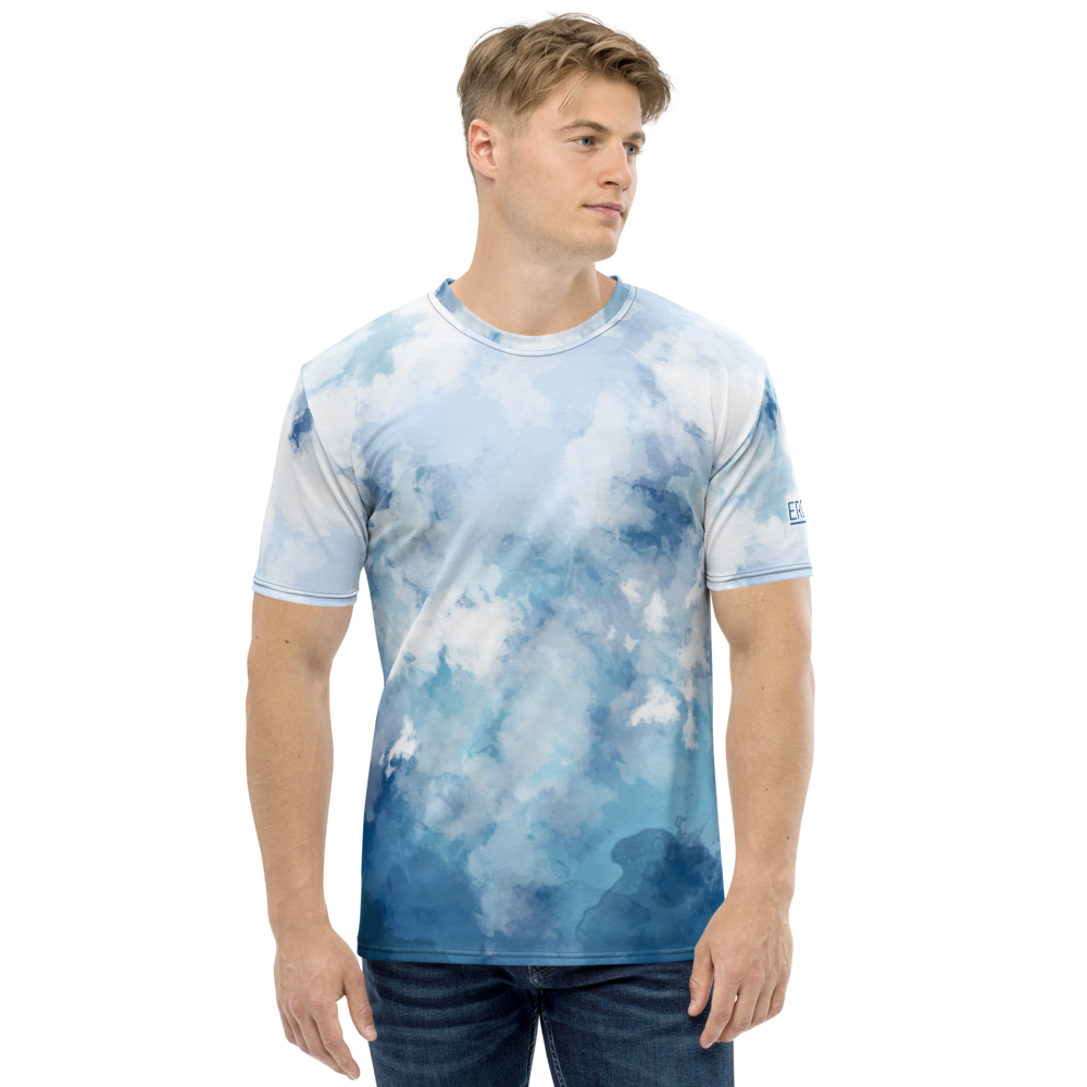 Light Watercolor Men's T-shirt mockup