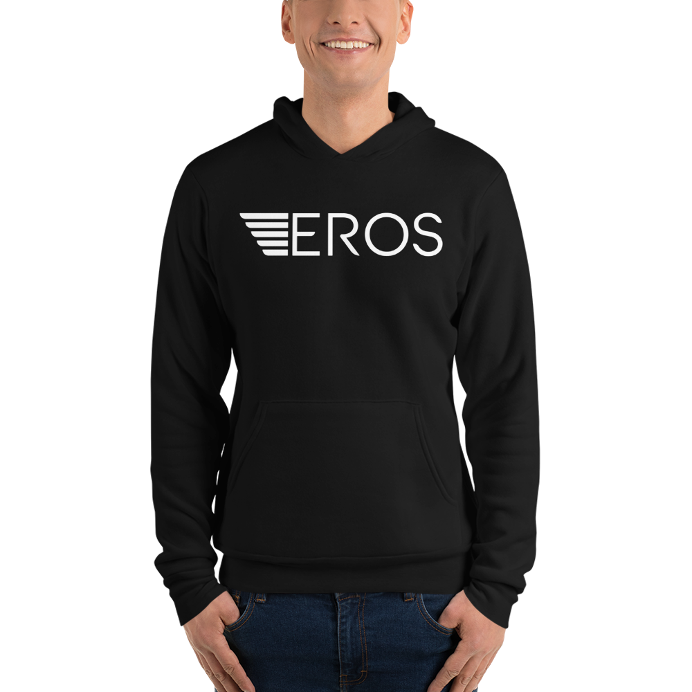 Eros-White Unisex hoodie mockup