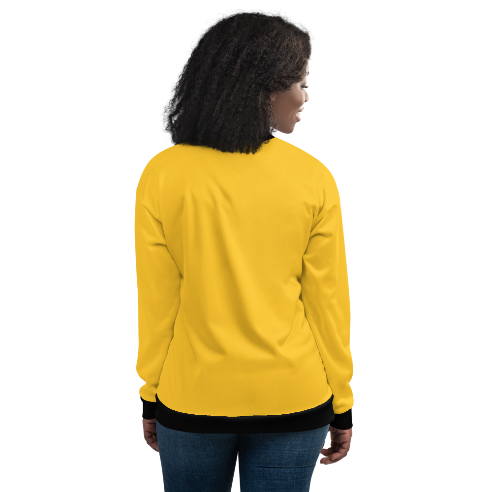 Yellow Bomber Jacket mockup