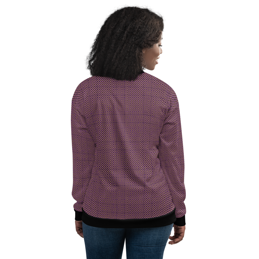 Purple Ring Bomber Jacket mockup