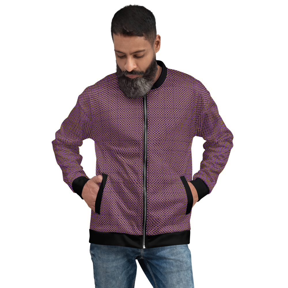 Purple Ring Bomber Jacket mockup