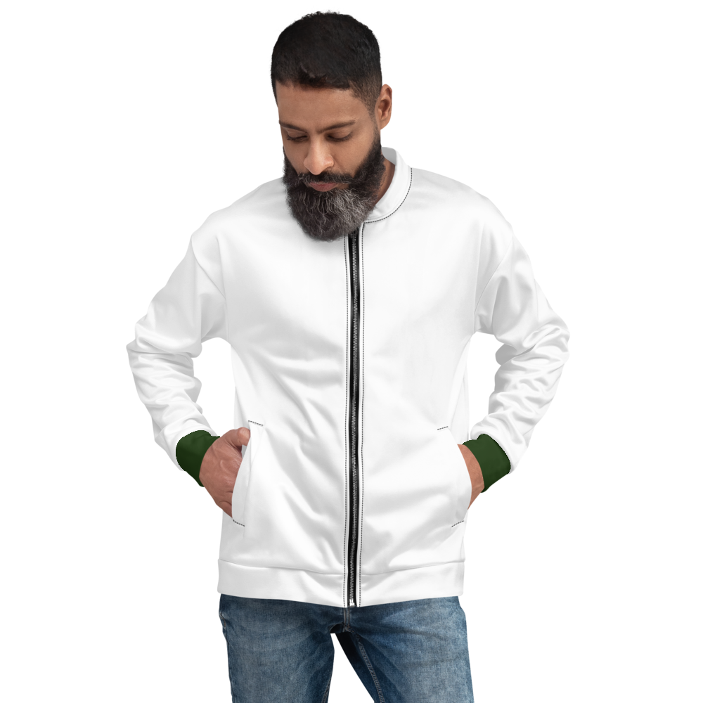 Green Power Bomber Jacket mockup