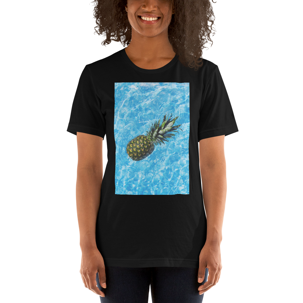 Swimming Pineapple Unisex T-Shirt mockup